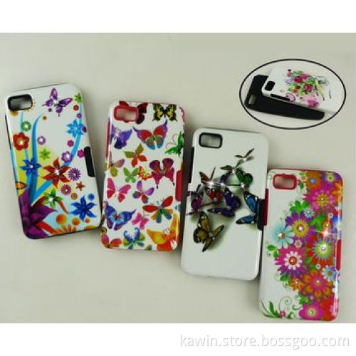 Water Transfer Printing PC+Silicone Cover for BlackBerry Z10